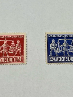 Rare collectible stamps set Germany Export Weighing 1948 new