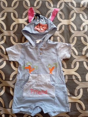Tommy J baby romper used, 3-6 months, 100% cotton