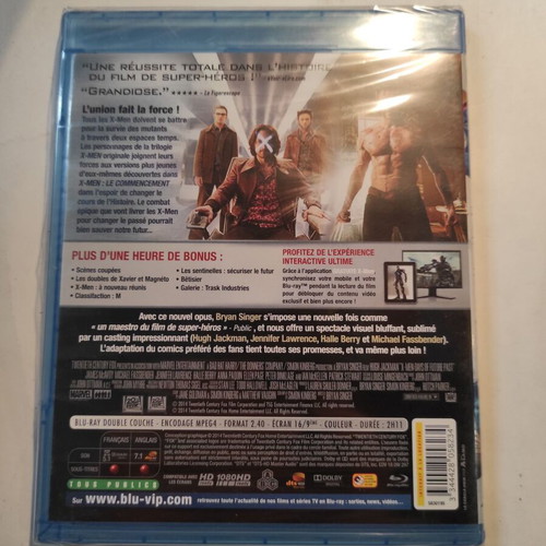 X-Men: Days of Future Past Blu-Ray new, authentic French edition with subtitles