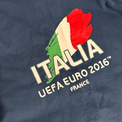 Italy Hoodie Zip-Up like new, size M, navy blue
