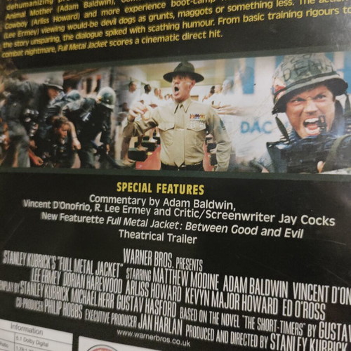 Full Metal Jacket DVD with Greek subtitles, Stanley Kubrick