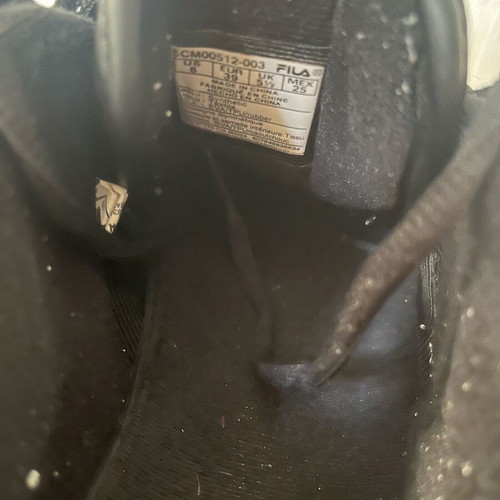 Fila athletic shoes used no 39 black