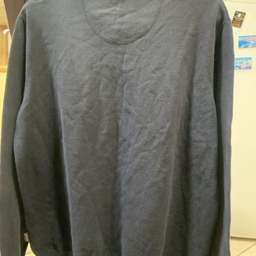 Fynch-Hatton men's knit sweater size S, navy blue cotton