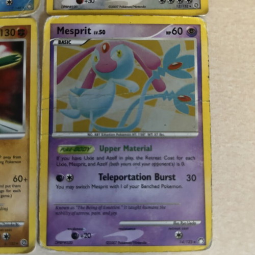 Pokemon cards used, set of 4 collectible
