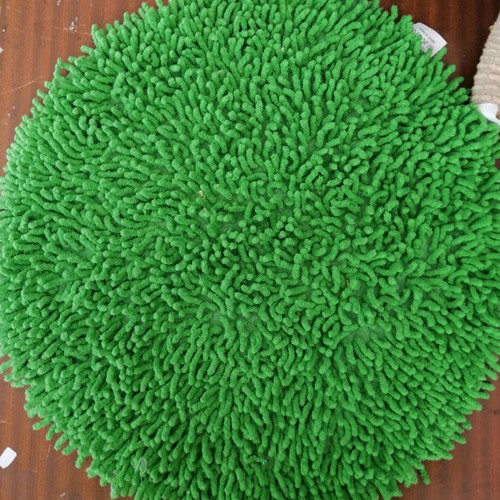 Bath mat circle green 50cm diameter, 100% cotton new
