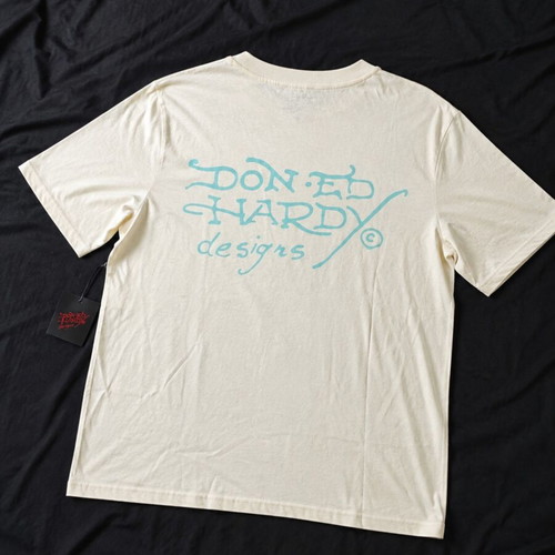 Ed Hardy T-shirt new, size M, white, tattoo-inspired design