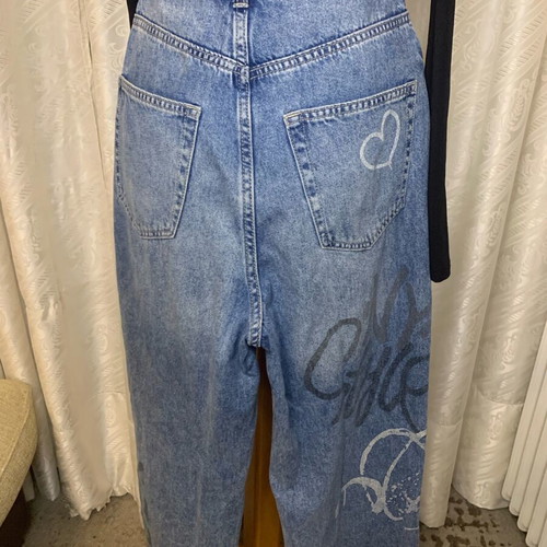 Graffiti jeans H&M like new, blue, size XS