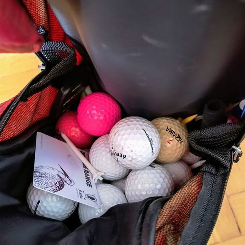 Fitway used women's golf club set with balls and bag