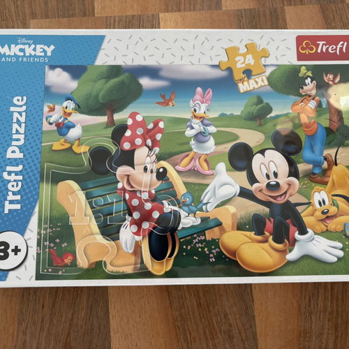 Trefl puzzle set new with Mickey Mouse and animal themes