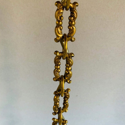 Bronze 3-Light French Louis XV Ceiling Light Like New