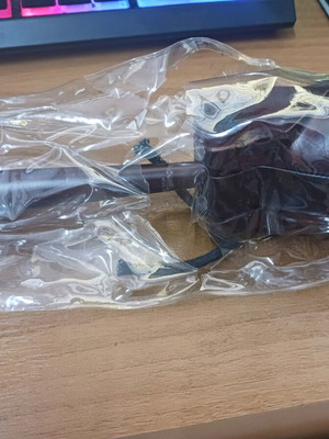 Castanets with hand grip new, brown color