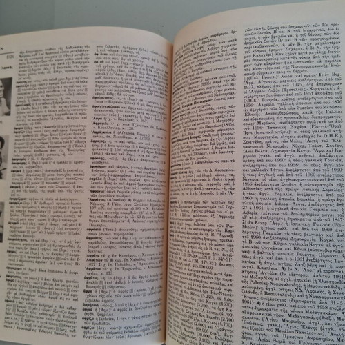 Papyrus Encyclopedic and Linguistic Dictionary used, two volumes