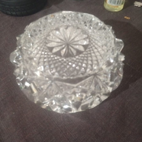 Crystal ashtray like new
