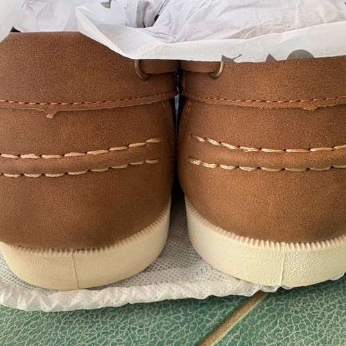 Threadbare men's boat shoes new, size 43, beige/brown