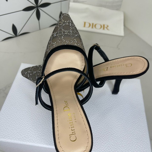 Dior high-heeled mules size 38 new, black