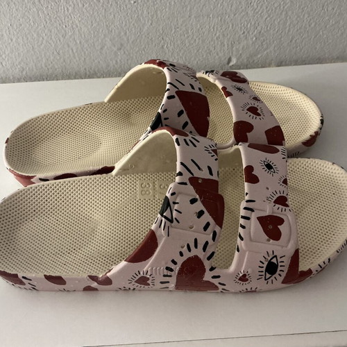 Moses flip flops like new, size 37/38, red and pink