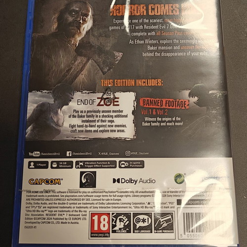 Resident Evil 7 Biohazard Gold Edition PS5 new, sealed