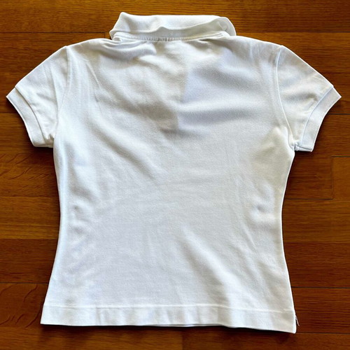 Lacoste white t-shirt like new, classic vintage cotton blend
