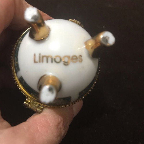 Limoges porcelain egg like new, collectible medium size