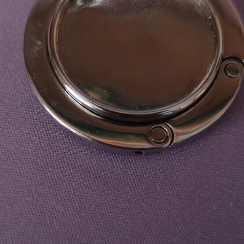 Bag hook new, gray for hanging on surface or table