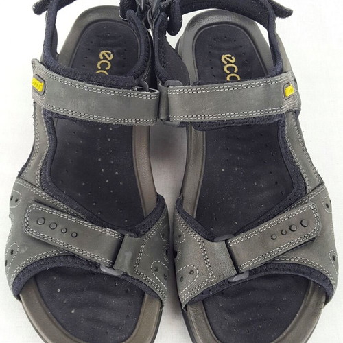 Ecco FYM women's leather sandals used, black, size 39.5-40