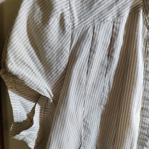 Zara short-sleeve shirt like new, beige, size S