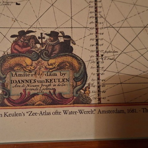 Old maps set of 2 used, glass and backing only