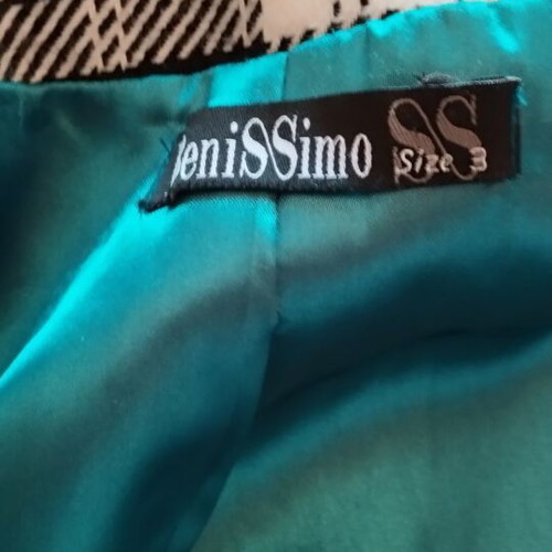 Benissimo women's long jacket like new, black and white