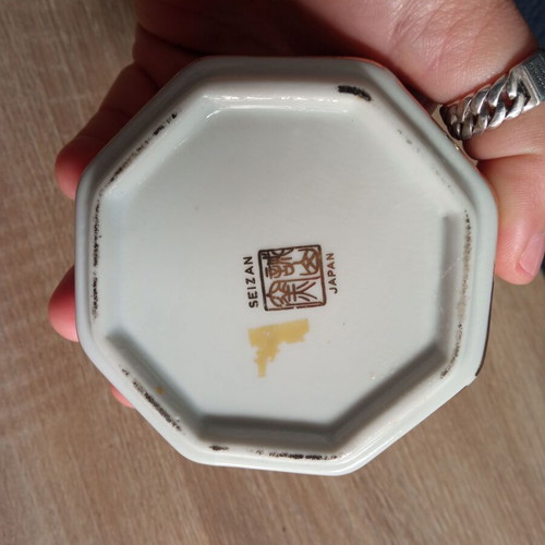 Seizan Japan porcelain jewelry box used