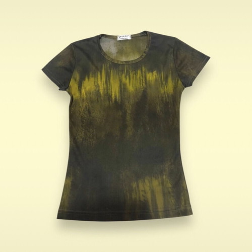 T-shirt like new, two-tone khaki-green, size S