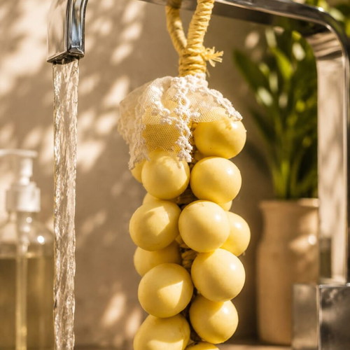 Handmade glycerin soap "Grapes" with banana scent