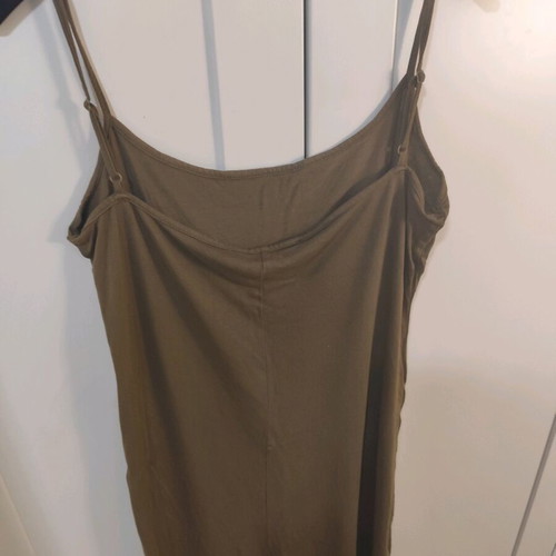 ALE Dress No L Khaki With Brown Patterns Like New