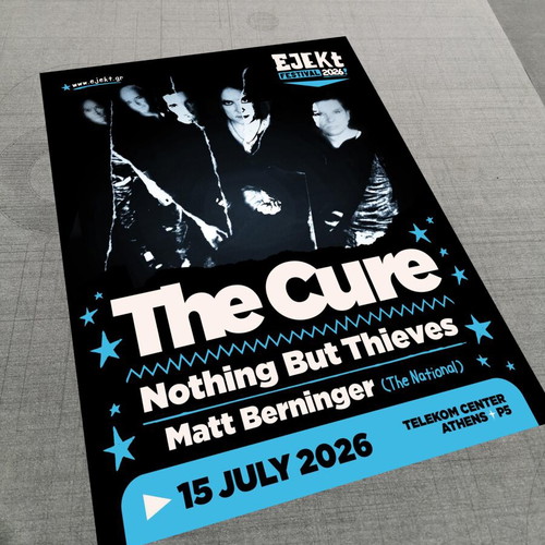 The Cure Athens 2026 Fan Made Poster new