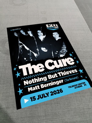 The Cure Athens 2026 Fan Made Poster new