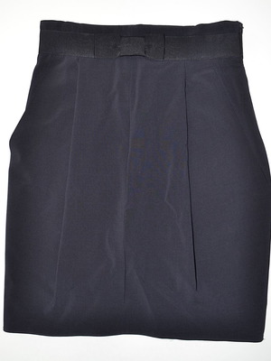 Armani Collezioni mini skirt with grosgrain ribbon waistband, size 40