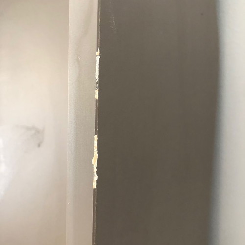 Wooden changing table used, fits crib side