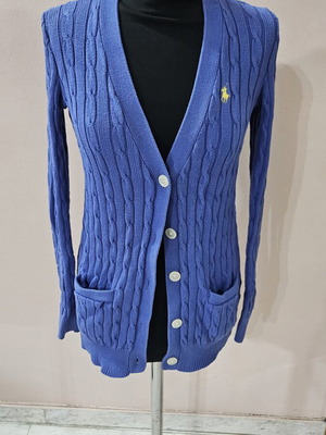 Polo Ralph Lauren Cotton Cardigan like new, blue, size S
