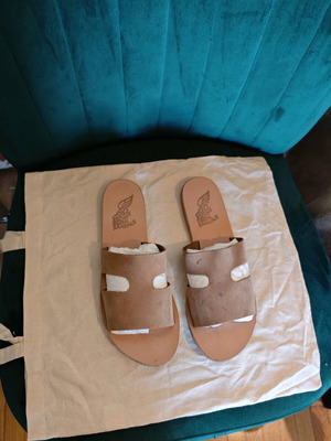 Ancient Greek Sandals sandals used, size 41, beige