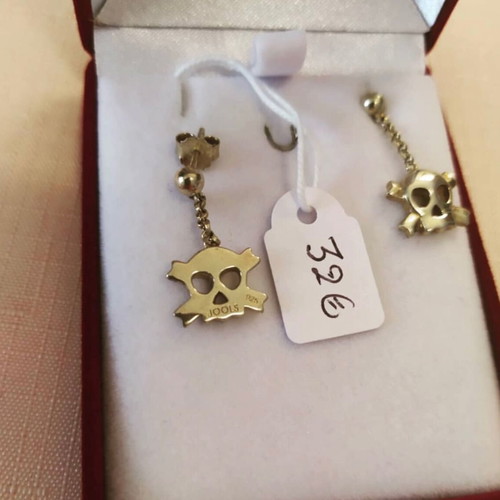 Jools silver 925 gold-plated pirate earrings new
