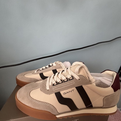 Gant men's sneakers new size 44 cold beige black burgundy