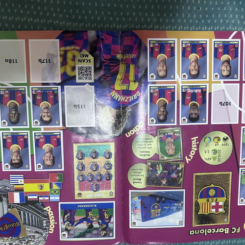 Panini Official Sticker Album 2021 used, partial completion