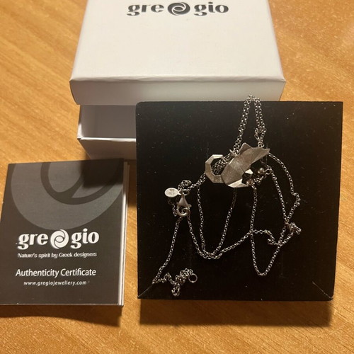Gregio Origami Necklace Silver 925 New