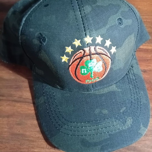 Panathinaikos Basketball Cap new, 7 Stars embroidered, camouflage black
