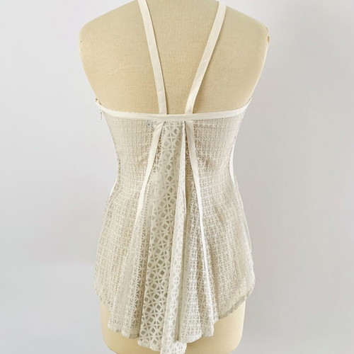 Asymmetric Ecru Top Ioanna Kourbela new, size S