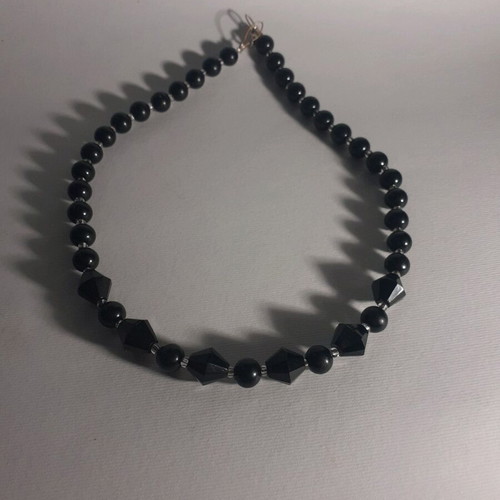 Necklace like new, alternative goth, black