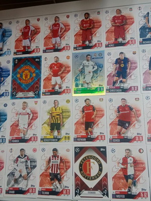 Champions League & Europa League 2024-2025 Match Attax Topps 43 single cards like new