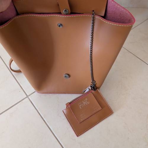 FRNC Francesco Leather Backpack Like New Tan Color