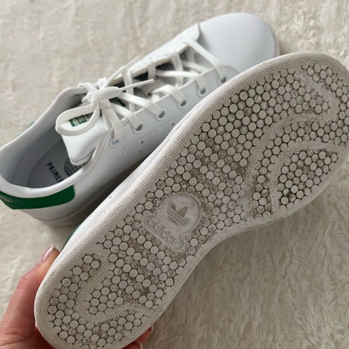 Adidas athletic shoes size 37 like new, white and green