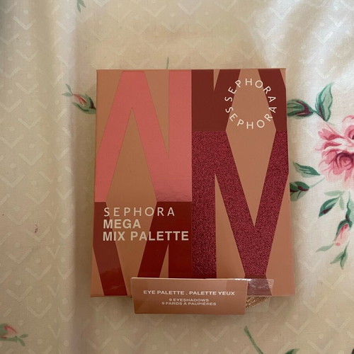 Sephora Mega Mix Palette eyeshadow Rebellious Rosey Nude new