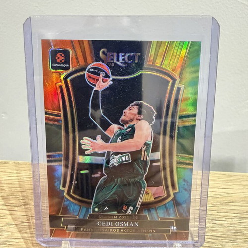 Panini Select EuroLeague Cedi Osman Orange Prizm numbered card